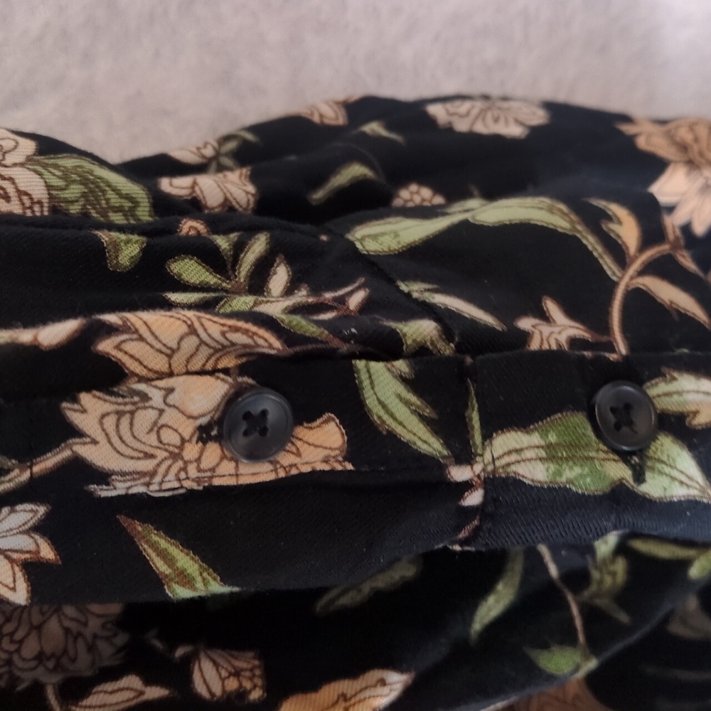 Croft & Barrow Womens Floral Asymmetrical Cardigan Size M - Picture 6 of 7